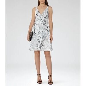 Reiss Women's Elsie Fit And Flare BOHO LAGENLOOK Dress Size 10 A011919